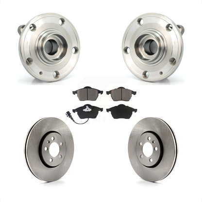 Hub Bearing Assembly Disc Brake Rotors And Pads Front Kit For Volkswagen Jetta