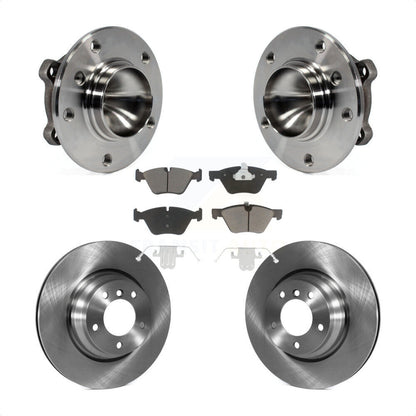 Hub Bearing Assembly Disc Brake Rotors And Pads Front Kit For 2006 BMW 330i