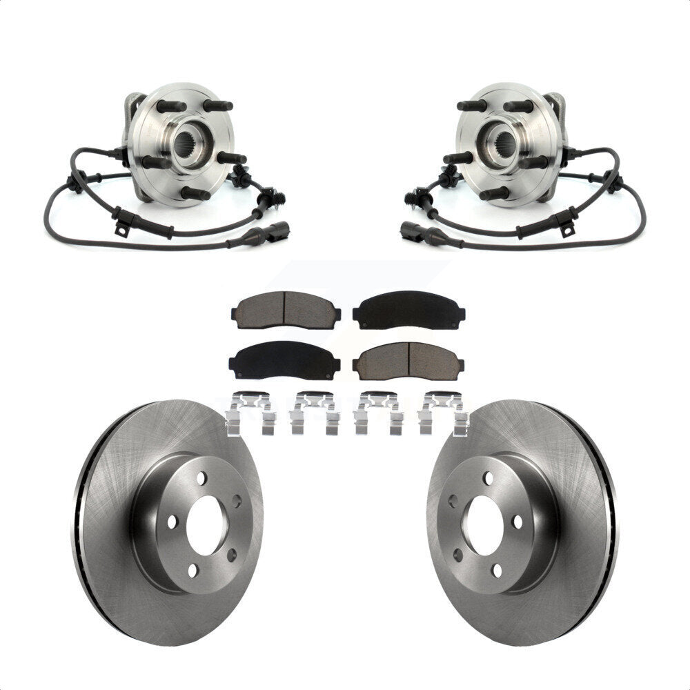 Hub Bearing Brake Rotor Pads Front Kit For Ford Ranger Explorer Sport Trac Mazda