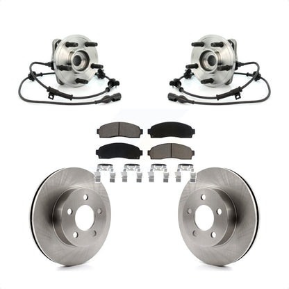Hub Bearing Assembly Disc Brake Rotor And Pad Front Kit For 2003 Ford Ranger 4WD
