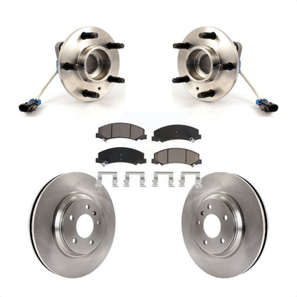 Hub Bearing Brake Rotor Pads Front Kit For Buick Lucerne Chevrolet Impala Allure
