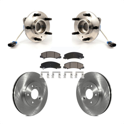 Hub Bearing Brake Rotor & Pad Front Kit For Chevrolet Impala Buick Lucerne Monte