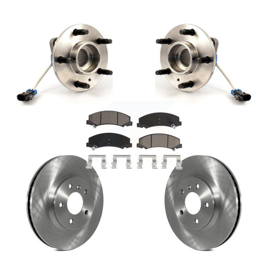 Hub Bearing Brake Rotor & Pad Front Kit For Chevrolet Impala Buick Lucerne Monte