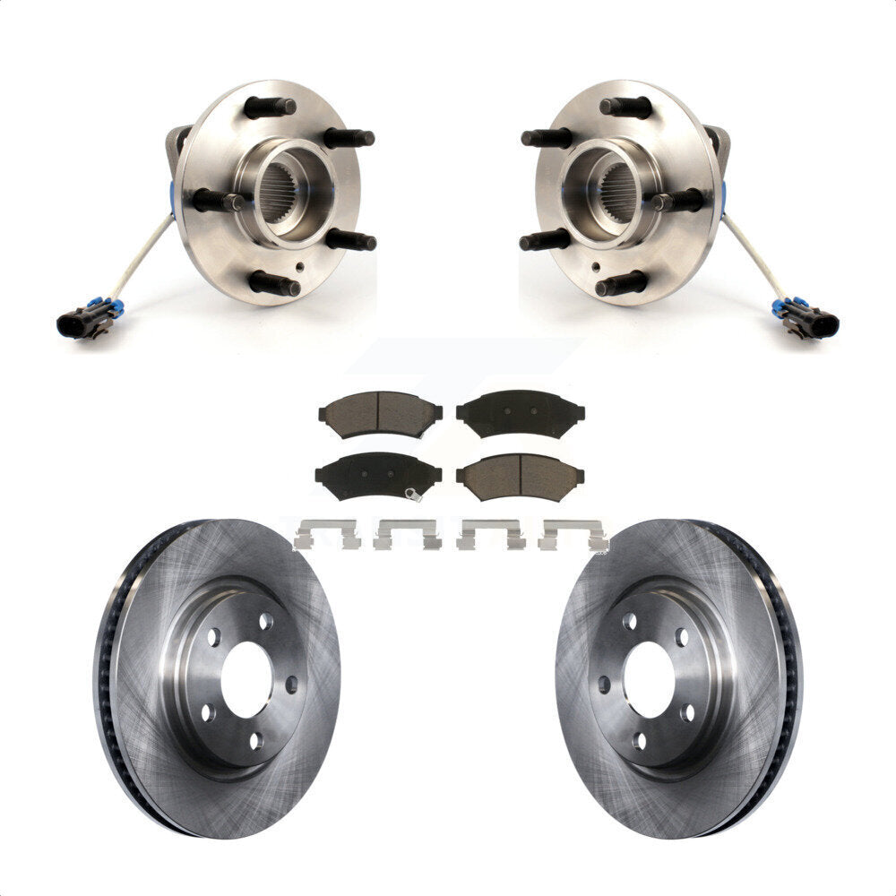 Hub Bearing Disc Brake Rotor Pad Front Kit For Buick Pontiac LaCrosse Grand Prix