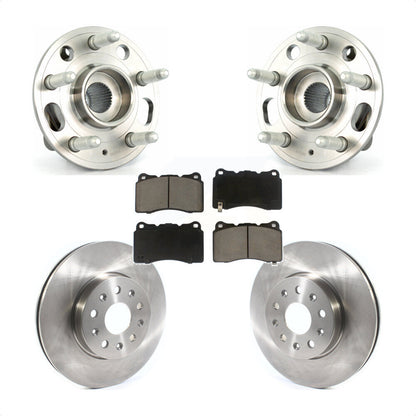 Hub Bearing Assembly Disc Brake Rotor And Ceramic Pad Front Kit For Cadillac CTS