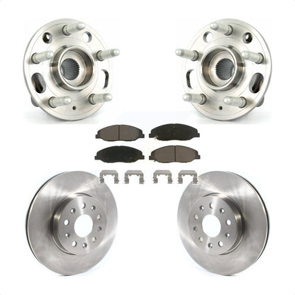 Hub Bearing Brake Rotor Pad Front Kit For Cadillac CTS Without Heavy Duty Brakes