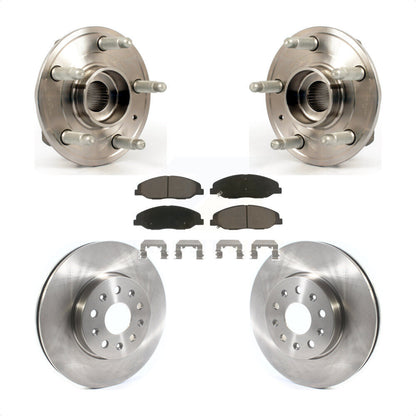 Hub Bearing Brake Rotor Pad Front Kit For Cadillac CTS Without Heavy Duty Brakes