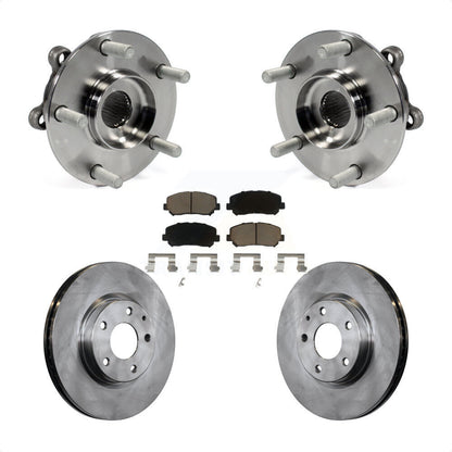 Hub Bearing Assembly Disc Brake Rotor And Pad Front Kit For 2013-2015 Mazda CX-5