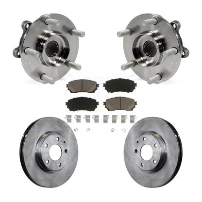 Hub Bearing Assembly Disc Brake Rotors And Ceramic Pads Front Kit For Mazda 6