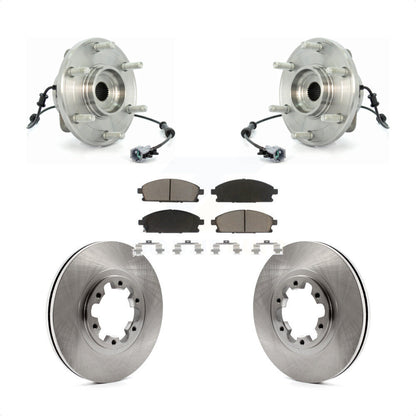 Hub Bearing Disc Brake Rotor & Pad Front Kit For 2004 Nissan Pathfinder To 07 04