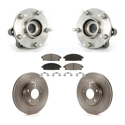 Hub Bearing Assembly Disc Brake Rotor & Pad Front Kit For 2004-2009 Nissan Quest