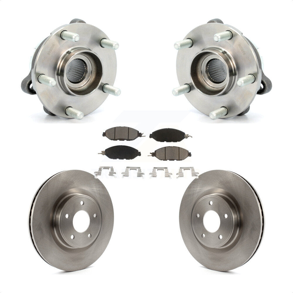 Hub Bearing Brake Rotor Pad Front Kit For Nissan Pathfinder Murano INFINITI QX60