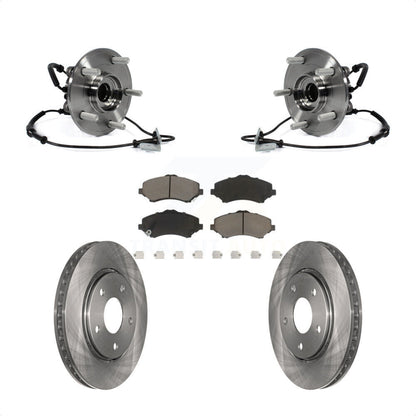Hub Bearing Brake Rotor & Pads Front Kit For Dodge Grand Caravan Chrysler Town