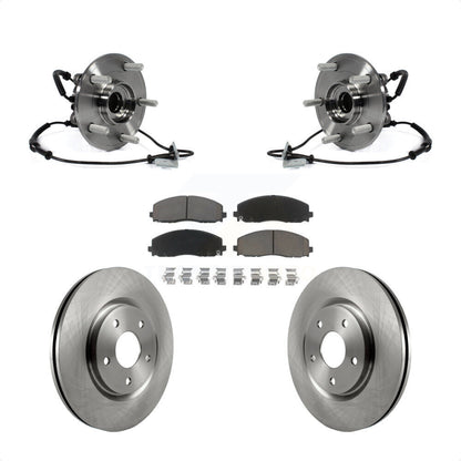 Hub Bearing Brake Rotor & Pads Front Kit For Dodge Grand Caravan Chrysler Town
