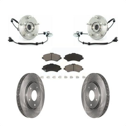 Hub Bearing Brake Rotor & Pads Front Kit For Dodge Grand Caravan Chrysler Town