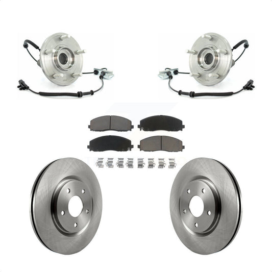 Hub Bearing Assembly Disc Brake Rotors And Pads Front Kit For Volkswagen Routan