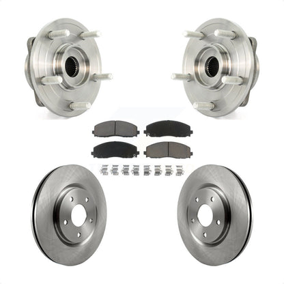 Hub Bearing Assembly Disc Brake Rotors And Pads Front Kit For Dodge Journey