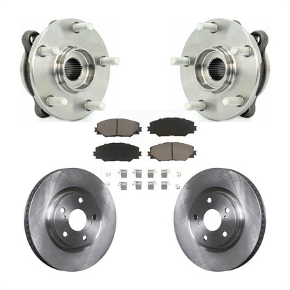Hub Bearing Assembly Brake Rotor & Pads Front Kit For Toyota RAV4 Scion tC Mirai