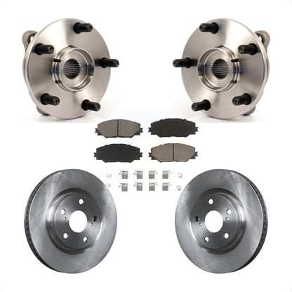 Hub Bearing Disc Brake Rotor & Pad Front Kit For Toyota RAV4 Scion Corolla iM tC