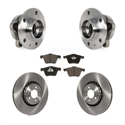 Hub Bearing Assembly Disc Brake Rotors And Ceramic Pads Front Kit For Volvo XC90