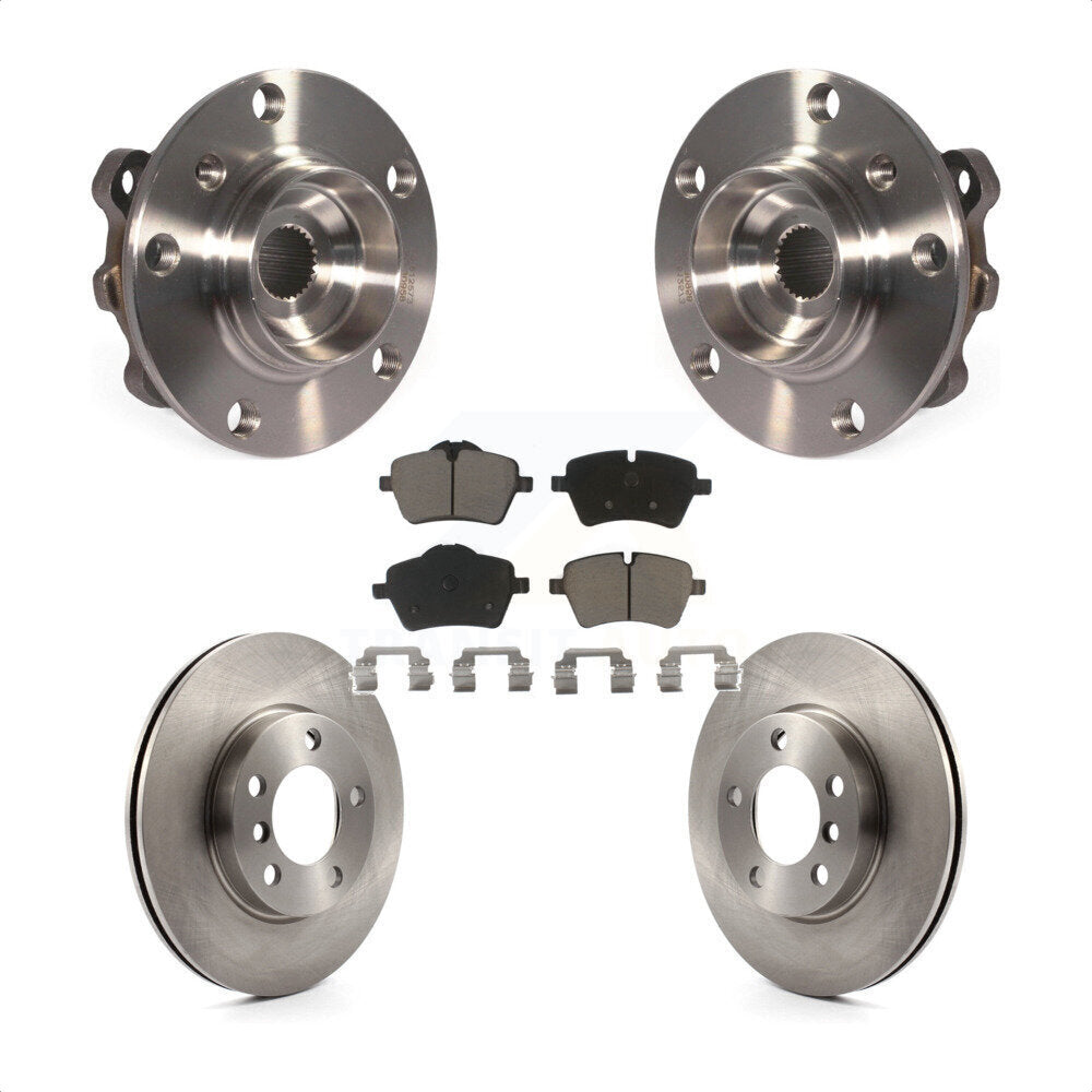 Hub Bearing Disc Brake Rotor & Pads Front Kit For Mini Cooper Countryman Paceman