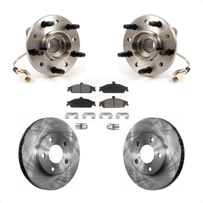 Hub Bearing Disc Brake Rotor Pad Front Kit For Pontiac Grand Am Chevrolet Malibu