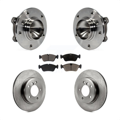 Hub Bearing Assembly Disc Brake Rotors And Pads Front Kit For 2006 BMW 325Ci
