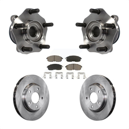 Hub Bearing Assembly Disc Brake Rotors And Pads Front Kit For Nissan Sentra