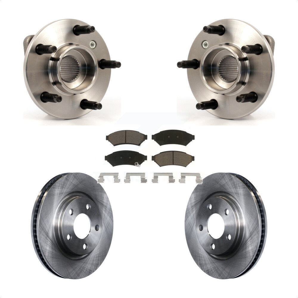 Hub Bearing Disc Brake Rotor Pad Front Kit For Pontiac Grand Prix Buick LaCrosse