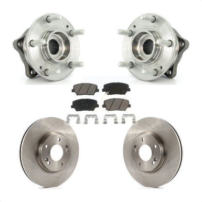 Hub Bearing Assembly Brake Rotor Pads Front Kit For Hyundai Santa Fe Kia Sorento
