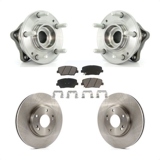Hub Bearing Assembly Brake Rotor Pads Front Kit For Hyundai Santa Fe Kia Sorento