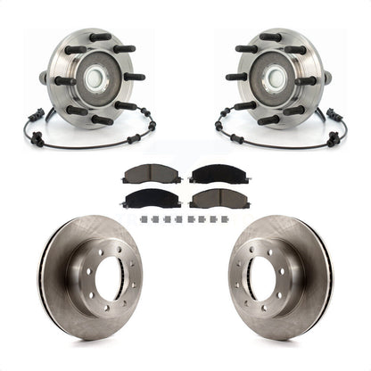 Hub Bearing Assembly Disc Brake Rotor Pads Front Kit For Dodge Ram 2500 3500 RWD