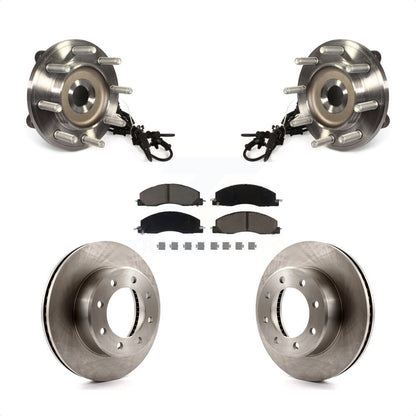 Hub Bearing Assembly Disc Brake Rotors And Pads Front Kit For Ram 2500 3500