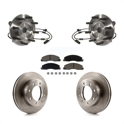 Hub Bearing Assembly Disc Brake Rotors And Pads Front Kit For Ram 3500 2500