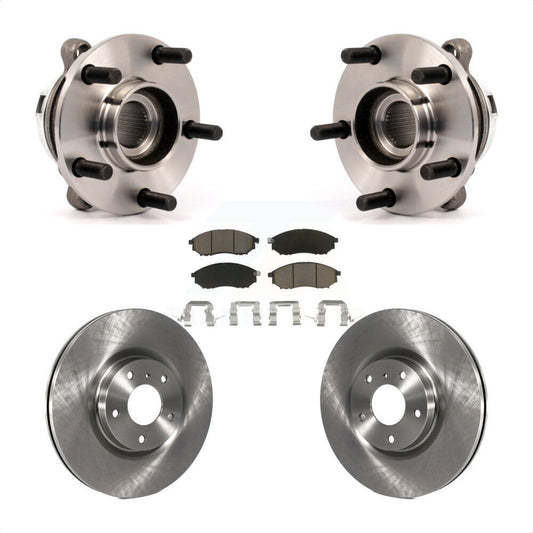 Hub Bearing Assembly Disc Brake Rotors And Pads Front Kit For Nissan Murano