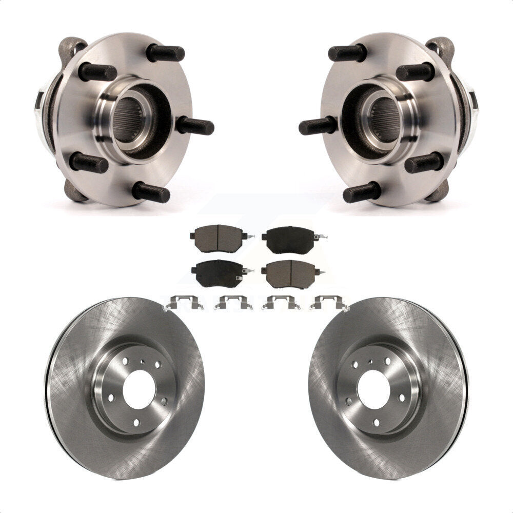 Hub Bearing Assembly Disc Brake Rotors And Pads Front Kit For Nissan Murano