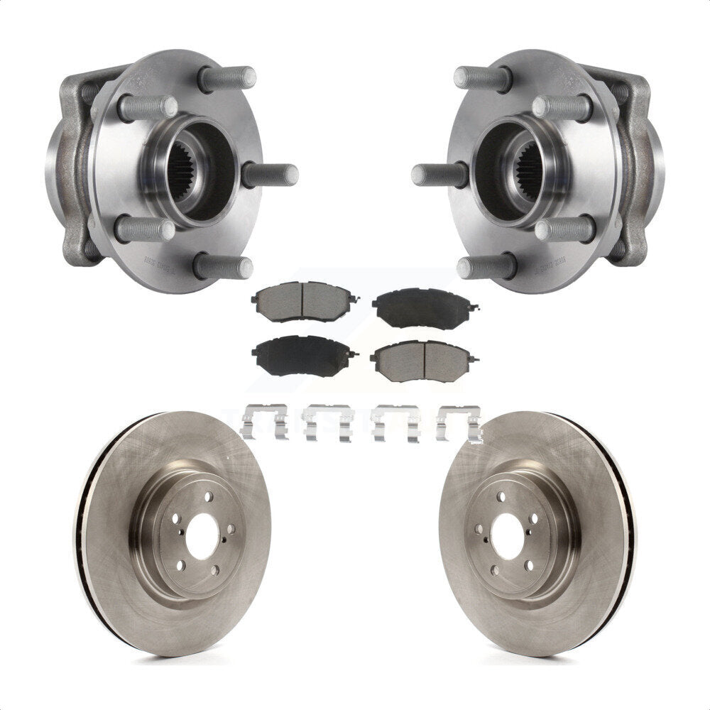 Hub Bearing Assembly Disc Brake Rotor And Pad Front Kit For Subaru Forester 2.0L