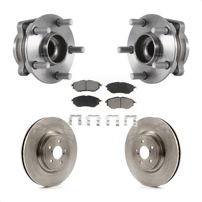 Hub Bearing Assembly Disc Brake Rotor And Pad Front Kit For Subaru Forester 2.0L