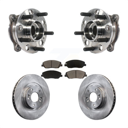 Hub Bearing Assembly Disc Brake Rotor And Pads Front Kit For Hyundai Santa Fe XL