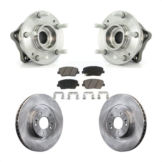Hub Bearing Brake Rotor And Pad Front Kit For Hyundai Santa Fe Sport Kia Sorento