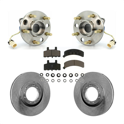 Hub Bearing Brake Rotor Pads Front Kit For Cadillac DeVille Fleetwood 60 Special