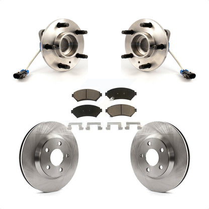 Hub Bearing Brake Rotor & Pad Front Kit For Chevrolet Impala Buick LeSabre Monte