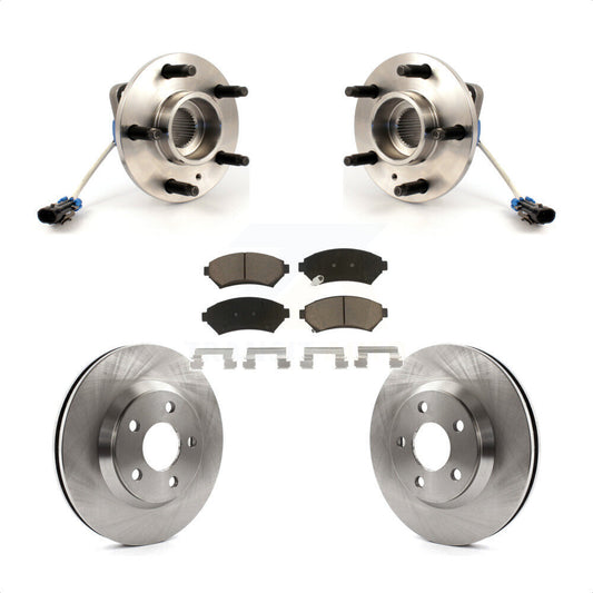 Hub Bearing Brake Rotor & Pad Front Kit For Chevrolet Impala Buick LeSabre Monte
