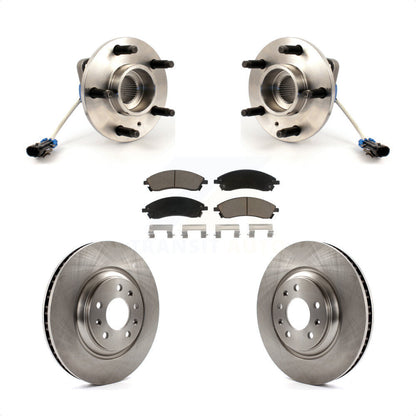 Hub Bearing Disc Brake Rotor Pads Front Kit For 2004-2005 Pontiac Bonneville GXP