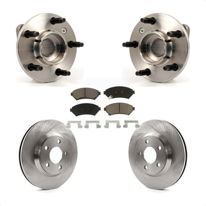 Hub Bearing Brake Rotor & Pad Front Kit For Chevrolet Impala Monte Carlo Non-ABS