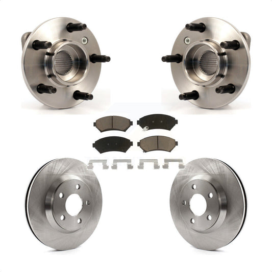 Hub Bearing Brake Rotor & Pad Front Kit For Chevrolet Impala Monte Carlo Non-ABS