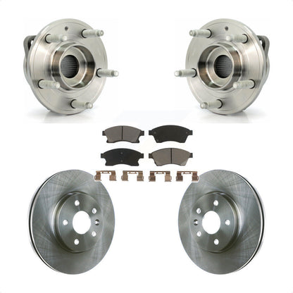 Hub Bearing Brake Rotor & Pad Front Kit For 2014-2015 Chevrolet Cruze GAS engine