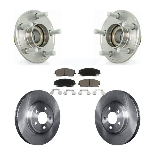 Hub Bearing Brake Rotor Pads Front Kit For Dodge Chrysler 300 Charger Challenger