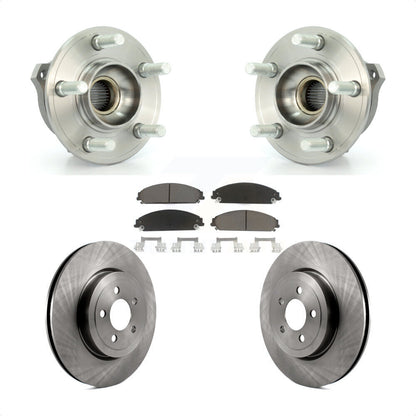 Hub Bearing Brake Rotor Pads Front Kit For Dodge Chrysler 300 Charger Challenger