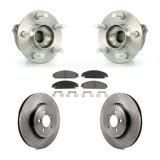 Hub Bearing Brake Rotor Pads Front Kit For Dodge Chrysler 300 Charger Challenger